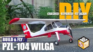 PZL104 Wilga RC Plane Build and Fly [upl. by Ravert]