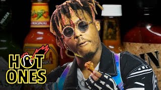 Juice WRLD Eats Spicy Wings LIVE  Hot Ones [upl. by Hyacintha612]