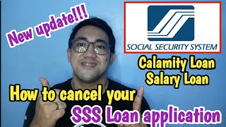 How to cancel your SSS loan application  Calamity Loan or Salary Loan [upl. by Enyak]