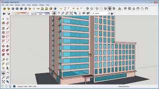 Sketchup Building Design Tutorial [upl. by Iahs]