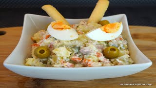 Ensaladilla Rusa Más Ligera Receta Fácil con Trucos [upl. by Ylrak649]