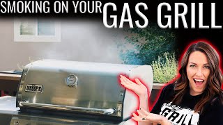 Smoking on a Gas Grill  How To [upl. by Ailimat967]