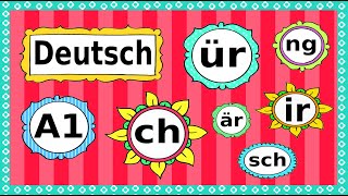 Deutsch A1 Phonetik  Aussprache  German lesson phonetics  letter combinations [upl. by Aniham]