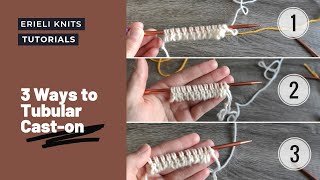 3 Ways to Do a Tubular CastOn [upl. by Aenyl]