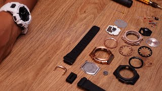 GMS2100 Casioak disassembly  GShock Black MOD [upl. by Ronda529]