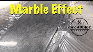 How to Custom Paint A Car With Marble Effect EASY [upl. by Bliss]