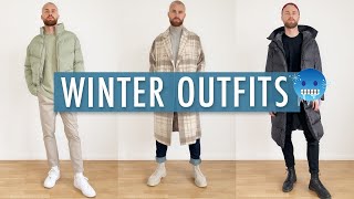 4 SIMPLE WINTEROUTFITS ● WINTEROUTFITS 2021 HERREN [upl. by Onitnerolf]