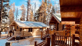 Amish Log Cabin 18x24’ Montana Elvie Visits Owner [upl. by Meece76]