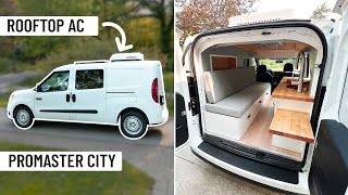 DECKED OUT MICRO CAMPER  FULL TOUR  Promaster City [upl. by Ochs]