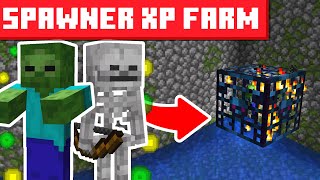 SkeletonZombie Spawner XP Farm Minecraft 1214  EASY DESIGN [upl. by Elspet]