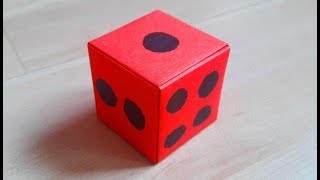 DIY  How to Make Paper Dice  ORIGAMI Dice [upl. by Onaimad]