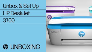 Unbox amp Set Up the HP DeskJet 3700 Printer Series  HP Printers  HP Support [upl. by Ocirnor]