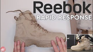 Reebok Rapid Response Boots Review Reebok Tactical Boots [upl. by Kciredorb]