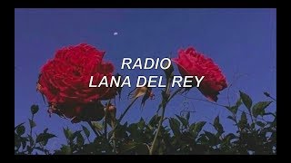 radio  lana del rey lyrics [upl. by Nekciv]