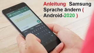 Anleitung Samsung Sprache ändern  Android2020 [upl. by Ellednek]