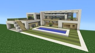 Minecraft Tutorial How To Make A Modern Mansion [upl. by Ajidahk711]