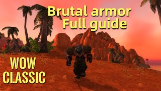 WoW ClassicFull guide for Warrior Brutal Armor questline [upl. by Nosnar394]