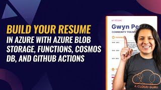 ACG Projects Build Your Resume on Azure with Blob Storage Functions CosmosDB and GitHub Actions [upl. by Lienhard]