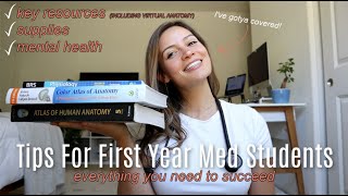 Tips for First Year Medical Students resources supplies mental health [upl. by Juni]