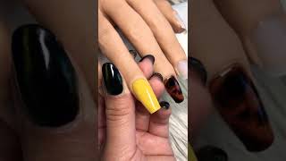 Easy Tortoise Shell Nails Tutorial [upl. by Rinna]