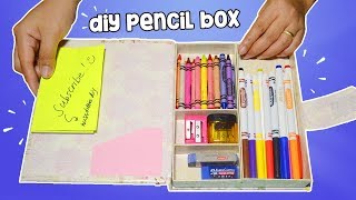 How To Make Pencil Box DIY Pencil Case Back To School [upl. by Ojyma]