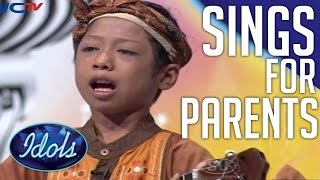 Boy Sings His Heart Out For Parents  Emotional Performance On Indonesian Idol Junior [upl. by Eisdnyl]