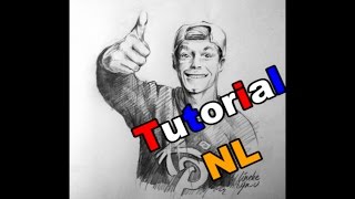 ENZO KNOL portret Tekening met Grafiet potlood [upl. by Balling]