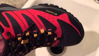 Waterproof Test of Columbia Peakfreak OutDry Shoes [upl. by Syl136]