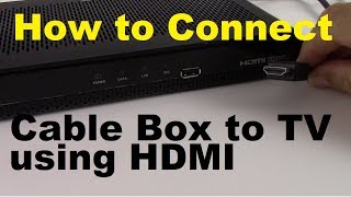 How to Connect Cable Box to TV using HDMI [upl. by Nnodnarb]