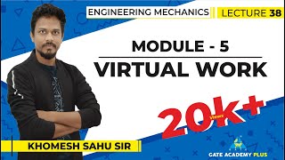 Lecture 38  Module 5  Virtual Work  Engineering Mechanics [upl. by Hartzell]