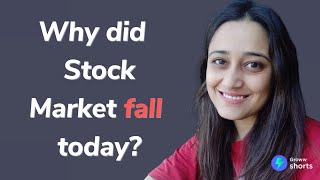 Why Stock Market Crashed today  Why did stock market fall today shorts [upl. by Eecrad]