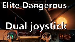 Elite Dangerous dual joystick setup docking and combat beta 204 [upl. by Harrison]