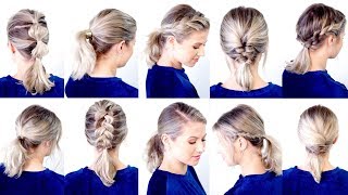 10 CUTE amp EASY LOW PONYTAIL HAIRSTYLES  Milabu [upl. by Hayifas]