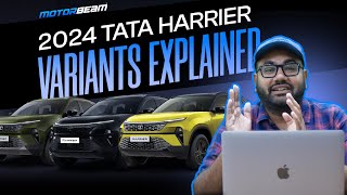 New Tata Harrier Variants Explained  MotorBeam [upl. by Gulgee292]