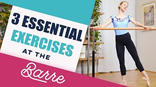 Ballet Barre  Dance Class for beginners  Three essential exercises [upl. by Dare]