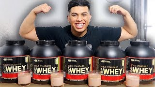 I Tried NEARLY Every WHEY Protein Shake Flavour [upl. by Zippel]