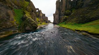 FPV Drone Flight through Beautiful Iceland Canyon [upl. by Libbie]