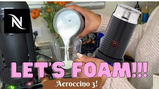 How To Foam Milk With Aeroccino 3 Make Coffee With Foam Tips amp Tricks  Easy Foamed Latte Recipe [upl. by Hayidan]