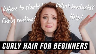 CURLY HAIR FOR BEGINNERS HOW TO START YOUR CURLY HAIR JOURNEY [upl. by Nosdivad]