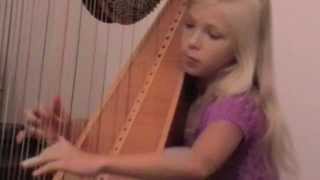 David Watkins  Fire Dance Alisa Sadikova  10 years old harpist [upl. by Haroldson]