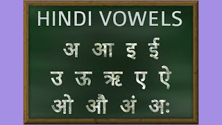 Hindi Vowels Pronunciation  Learn Hindi Alphabets [upl. by Gnah933]