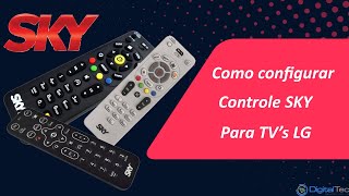 Como configurar programar controle remoto Sky HD e Digital para TV LG na prática [upl. by Vasilek1]