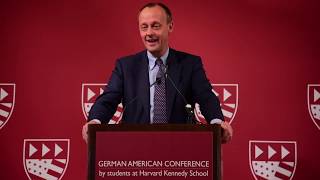 Merzrede bei der German American Conference an der Harvard Kennedy School [upl. by Names]