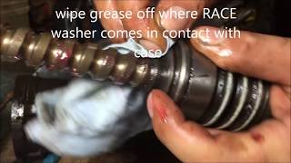 how to rebuild power steering gear box saginaw part 2 [upl. by Retsevel]