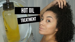 DIY Hot Oil Treatment for Dull Dry Frizzy Hair  Natural Hair [upl. by Sill936]