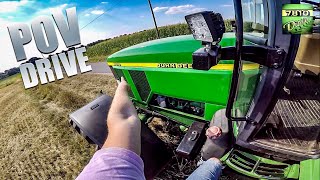 John Deere 7810  POV Transport amp SOUND [upl. by Rodger835]