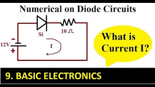 Diode Circuits Numerical 1  BASIC ELECTRONICS [upl. by Angeli354]