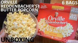 Unboxing Orville Redenbachers Butter Gourmet Popping Corn 6 Classic Bags Microwave Popcorn [upl. by Sicard]