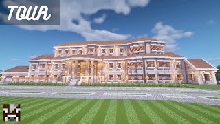 Minecraft INSANE REALISTIC MANSION TOUR [upl. by Nanny]