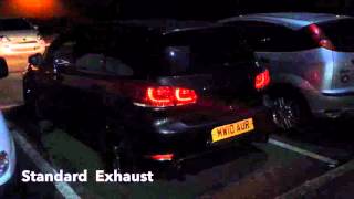 20092012 Golf GTI mk6 DSG exhaust sound  resonator delete before and after [upl. by Akena]